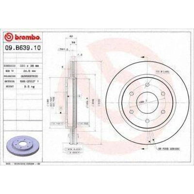 Rear Premium Rotor by BREMBO - 08.A147.1X (1 Qty) pa4