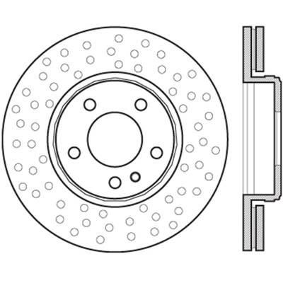 Rear Premium Rotor by CENTRIC PARTS - 125.35102 pa2