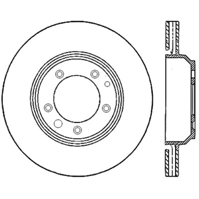 Rear Premium Rotor by CENTRIC PARTS - 125.37044 pa2