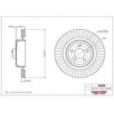 Rear Premium Rotor by EUROROTOR - 53209 pa1