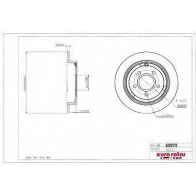 Rear Premium Rotor by EUROROTOR - 55875 pa1