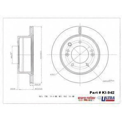 Rear Premium Rotor by EUROROTOR - KI942 pa1