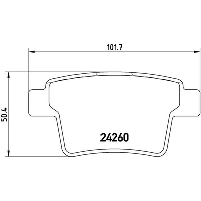 Plaquettes de frein arrière semi-métalliques de qualité supérieur by BREMBO - P24063 pa4