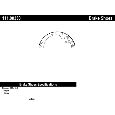 Patins arrière de qualit supérieur by CENTRIC PARTS - 111.00330 pa4