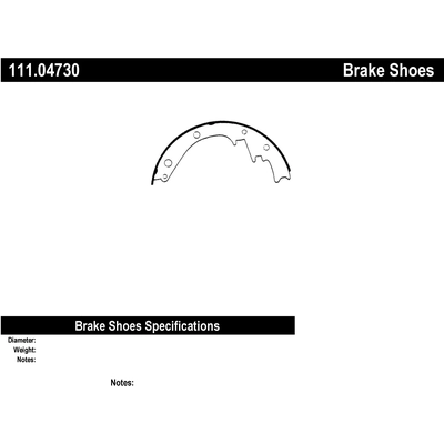 Rear Premium Shoes by CENTRIC PARTS - 111.04730 pa5