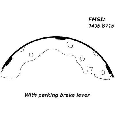 Rear Premium Shoes by CENTRIC PARTS - 111.07151 pa6