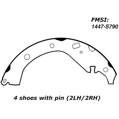 Rear Premium Shoes by CENTRIC PARTS - 111.07900 pa6