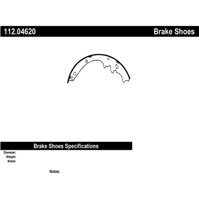 Patins arrière de qualit supérieur by CENTRIC PARTS - 112.04620 pa3