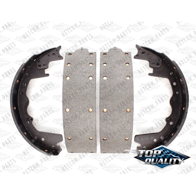 Rear Rebuilt Brake Shoes by TOP QUALITY - NB-358R pa2