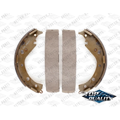 Rear Rebuilt Brake Shoes by TOP QUALITY - NB-802B pa1