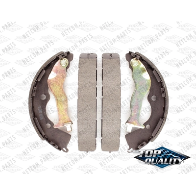 Rear Rebuilt Brake Shoes by TOP QUALITY - NB-910B pa2