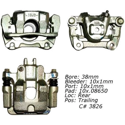 Rear Right Rebuilt Caliper With Hardware by CENTRIC PARTS - 141.40513 pa12