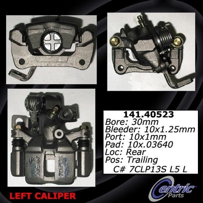 Rear Right Rebuilt Caliper With Hardware by CENTRIC PARTS - 141.40523 pa12