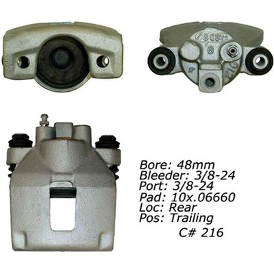 Rear Right Rebuilt Caliper With Hardware by CENTRIC PARTS - 141.58501 pa13