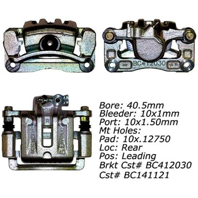 Étrier arrière droit reconditionné avec matériel by CENTRIC PARTS - 141.66533 pa14