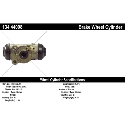 Cylindre de roue arrière droite by CENTRIC PARTS - 134.44008 pa1