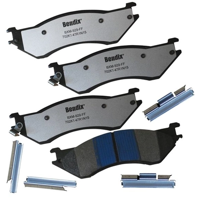 Rear Semi Metallic Pads by BENDIX - MKD702K1FM pa1