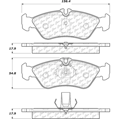 Rear Semi Metallic Pads by CENTRIC PARTS - 102.10060 pa4