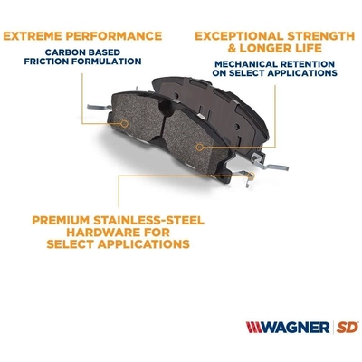 WAGNER - SX2169 - Rear Severe Duty Pads pa8