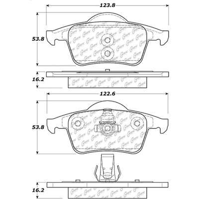 Rear Severe Duty Semi Metallic Premium Pad by CENTRIC PARTS - 106.07950 pa2