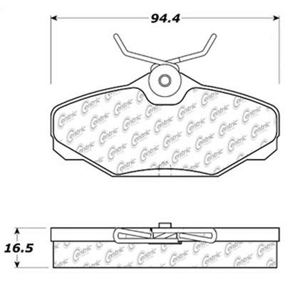 Rear Super Premium Ceramic Pads by CENTRIC PARTS - 105.06100 pa5