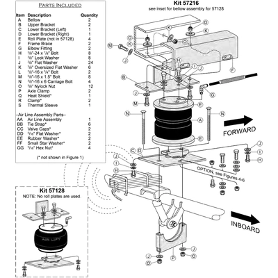 Rear Suspension Kit by AIR LIFT - 57216 pa6