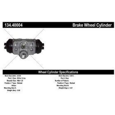 Rear Wheel Cylinder by CENTRIC PARTS - 134.40004 pa3