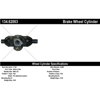 Cylindre de roue arrière by CENTRIC PARTS - 134.62003 pa1