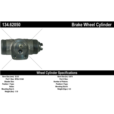 Cylindre de roue arrière by CENTRIC PARTS - 134.62050 pa2