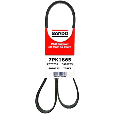 Serpentine Belt by BANDO USA - 7PK1865 pa1