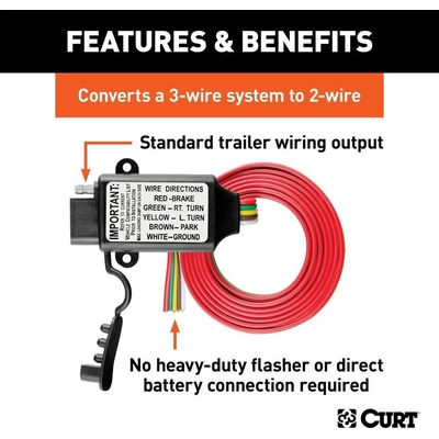 Tail Light Converter by CURT MANUFACTURING - 55179 pa2