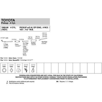 Tail Pipe by WALKER USA - 43960 pa5