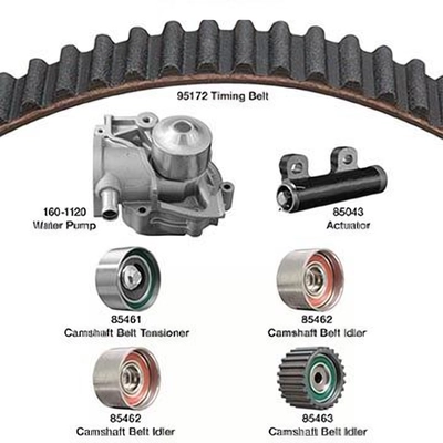 Timing Belt Kit With Water Pump by DAYCO - WP172K3A pa1