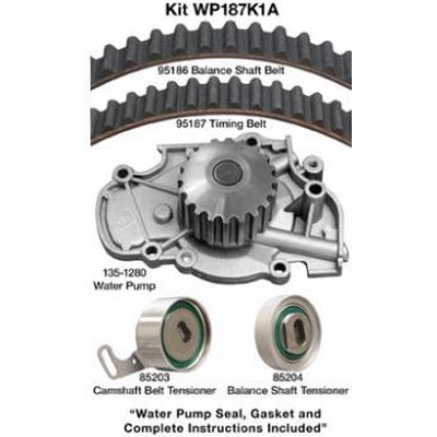 Timing Belt Kit With Water Pump by DAYCO - WP187K1A pa2