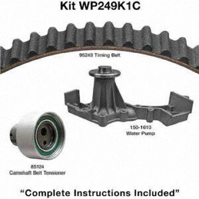 Kit de courroie de distribution avec pompe à eau by DAYCO - WP249K1C pa2