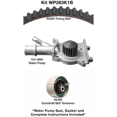 Kit de courroie de distribution avec pompe à eau by DAYCO - WP283K1B pa1