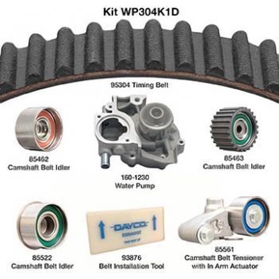 Timing Belt Kit With Water Pump by DAYCO - WP304K1D pa2