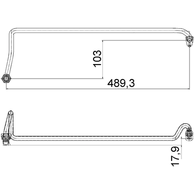 MAHLE ORIGINAL - AHX5-000P - Oil Hose pa1