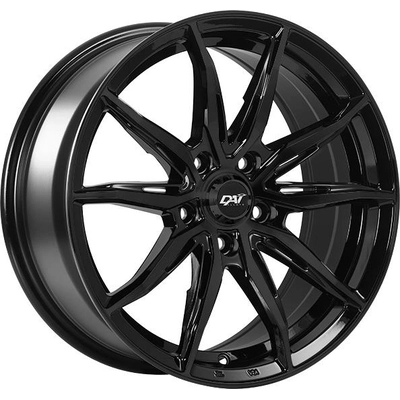 Alliage noir brillant de DAI WHEELS (16x7.0 38.0 mm) pa1