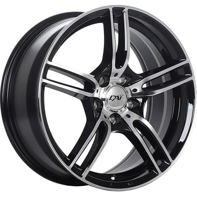 Gloss Black - Machined Face alloy by DAI WHEELS (15x6.5 40.0 mm) pa1