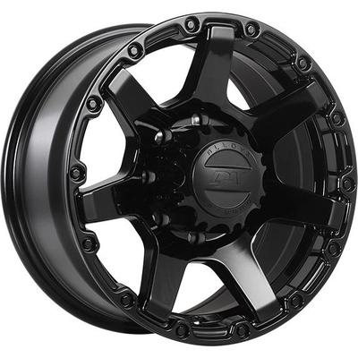 Alliage noir brillant de DAI WHEELS (18x9.0 20.0 mm) pa1