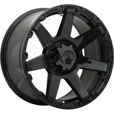 Alliage noir brillant de DAI WHEELS (18x9.0 20.0 mm) pa1