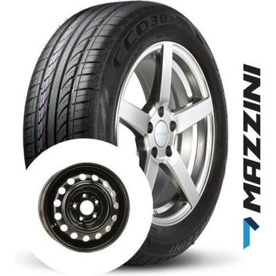 MAZZINI ALL season tire mounted on steel wheel (195/65R15) pa1