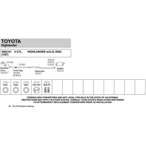 Exhaust Pipe Flange Gasket by WALKER USA pa1