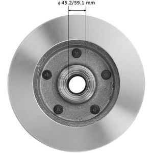 Front Hub And Rotor Assembly by BENDIX GLOBAL pa1