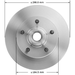 Front Hub And Rotor Assembly by BENDIX GLOBAL pa2