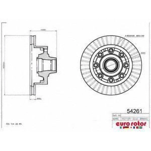 Front Hub And Rotor Assembly by EUROROTOR pa2