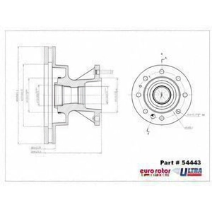 Front Hub And Rotor Assembly by ULTRA pa3