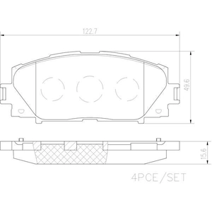 Plaquettes avant en céramique de qualité supérieure by BREMBO pa8