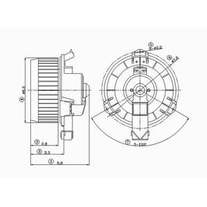 New Blower Motor With Wheel by GLOBAL PARTS DISTRIBUTORS pa1